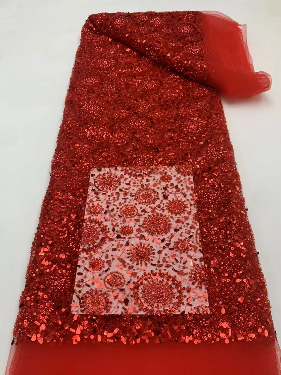 Roww Circles Sequin Fabric