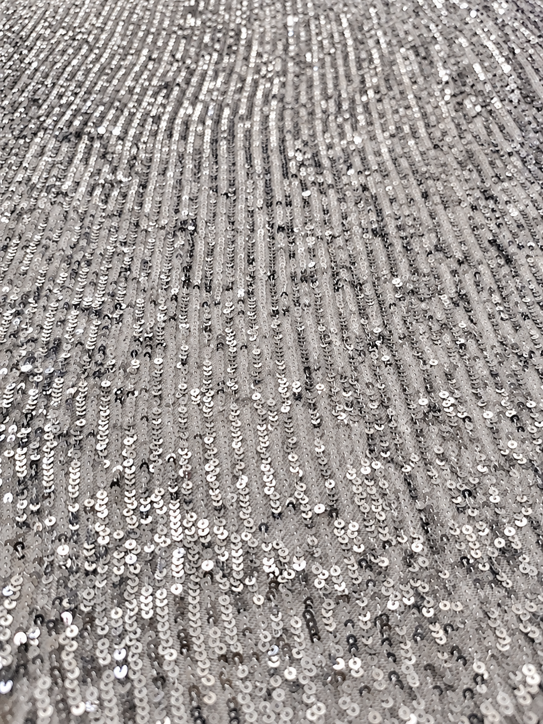 Torrey Sequin Fabric - Grey