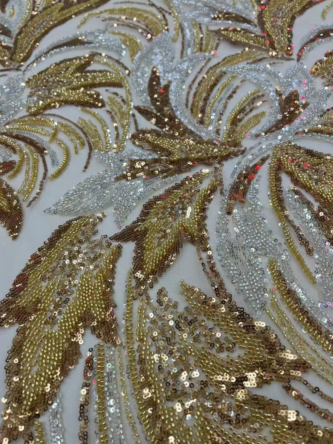 Asty Beaded Sequin Luxury Handmade Fabric