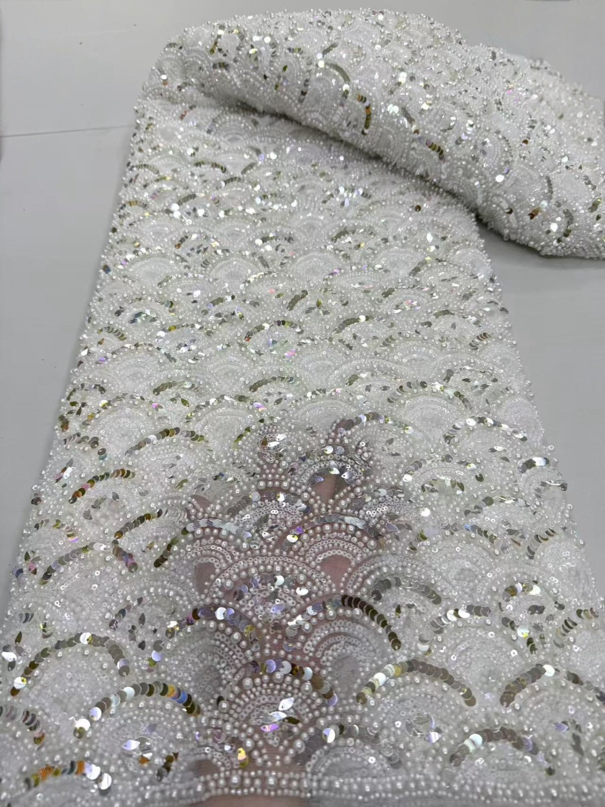 Vechta High Beaded Quality Fabric - More Colors
