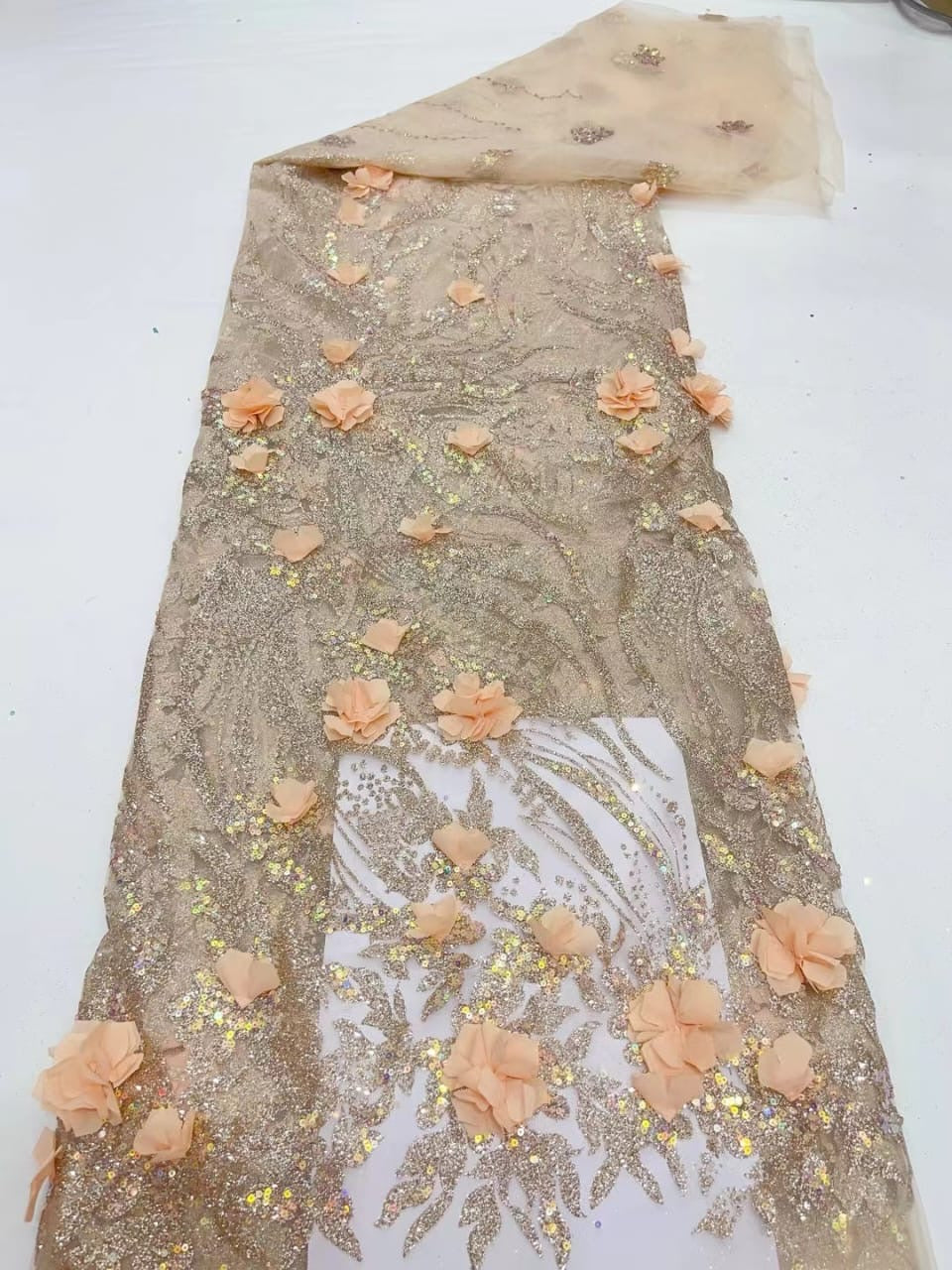 Aton 3D Sequin Fabric