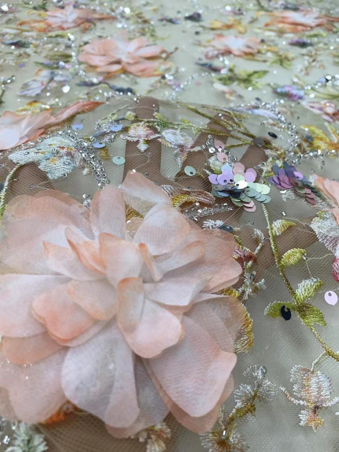 Resan Floral 3D Luxury Fabric