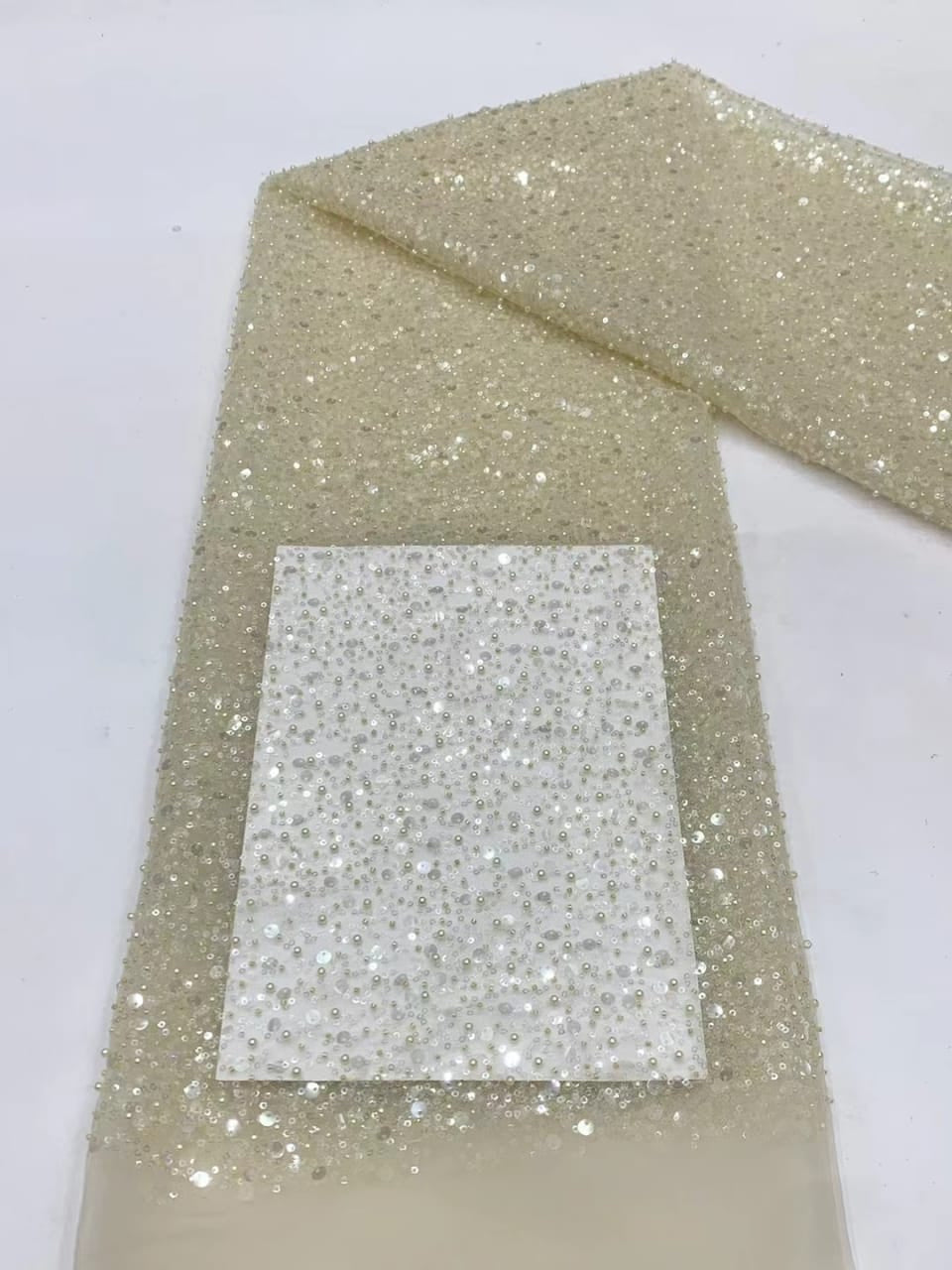 Tela de lentejuelas con cuentas, superventas, de Hoffiel, 45 colores