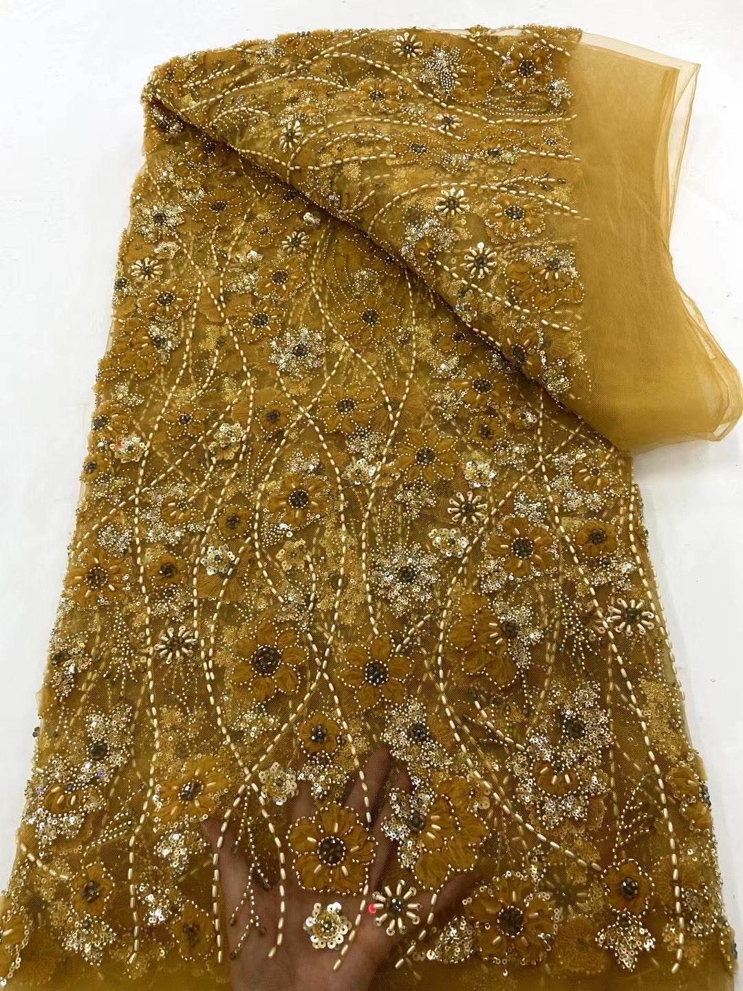 Vrolet 3D Beaded Luxury Fabric