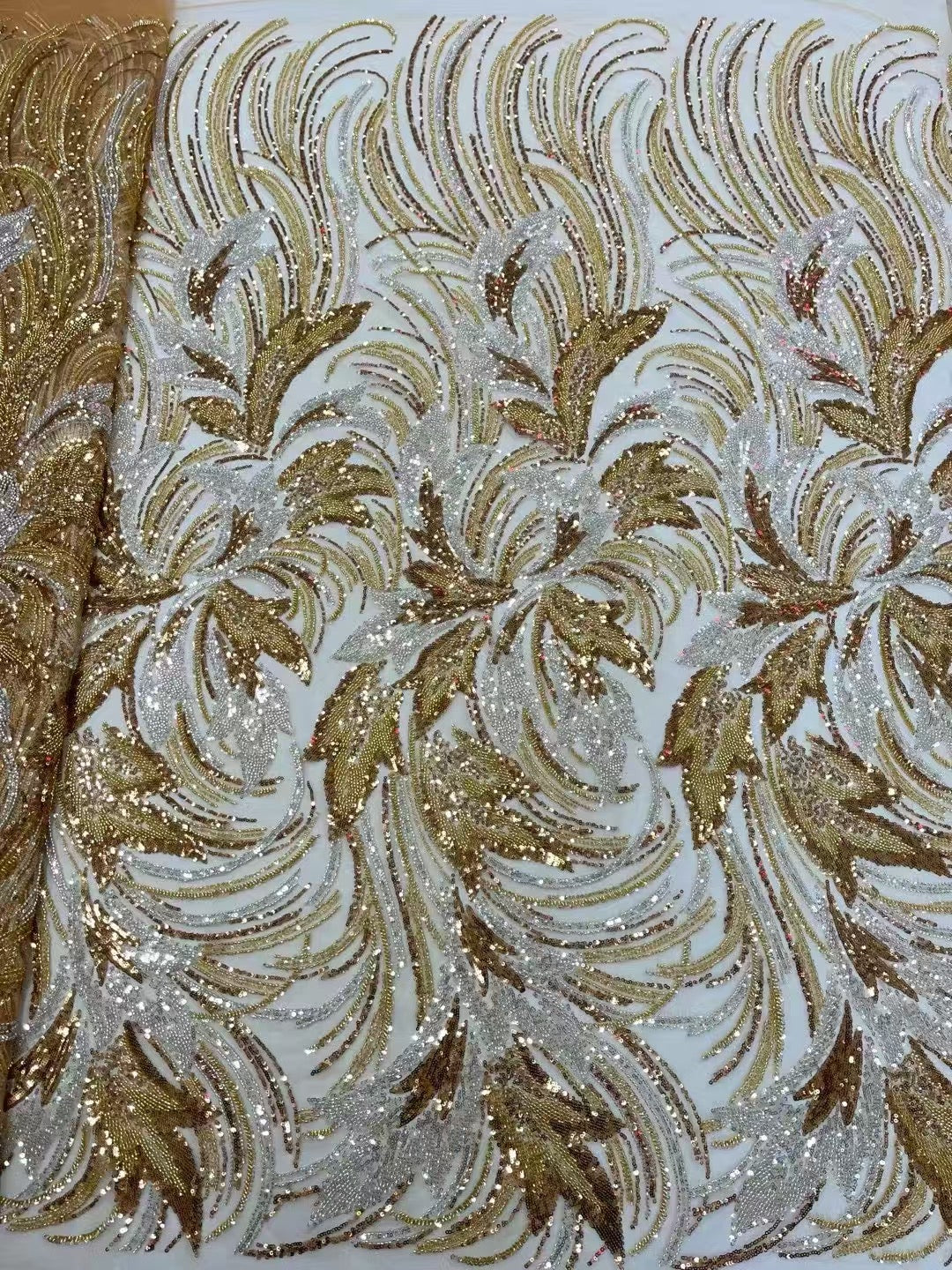 Asty Beaded Sequin Luxury Handmade Fabric