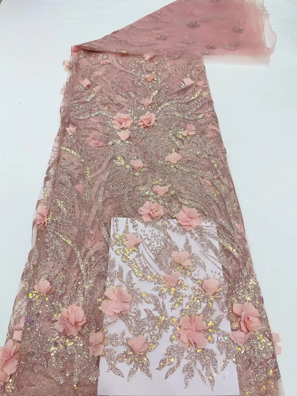Aton 3D Sequin Fabric