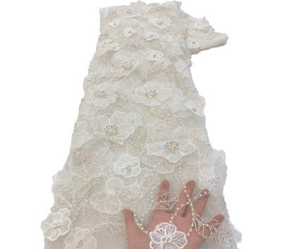Ushaa 3D Beaded Fabric