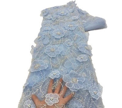 Ushaa 3D Beaded Fabric