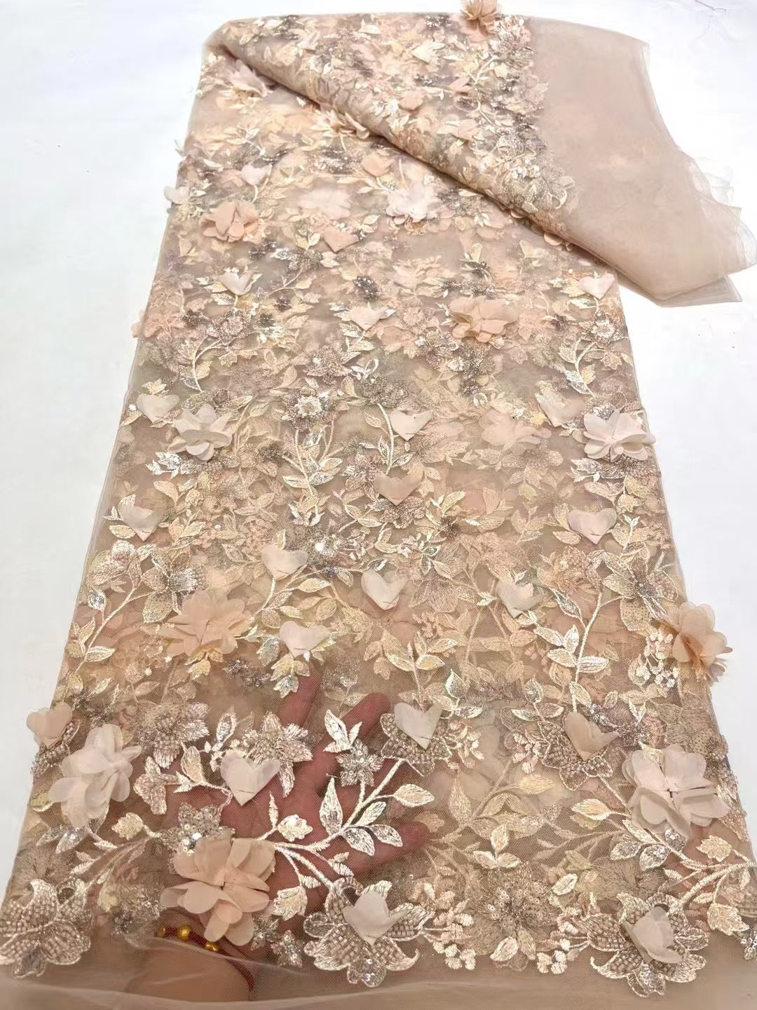 Fallo 3D Sequin Fabric - More Colors