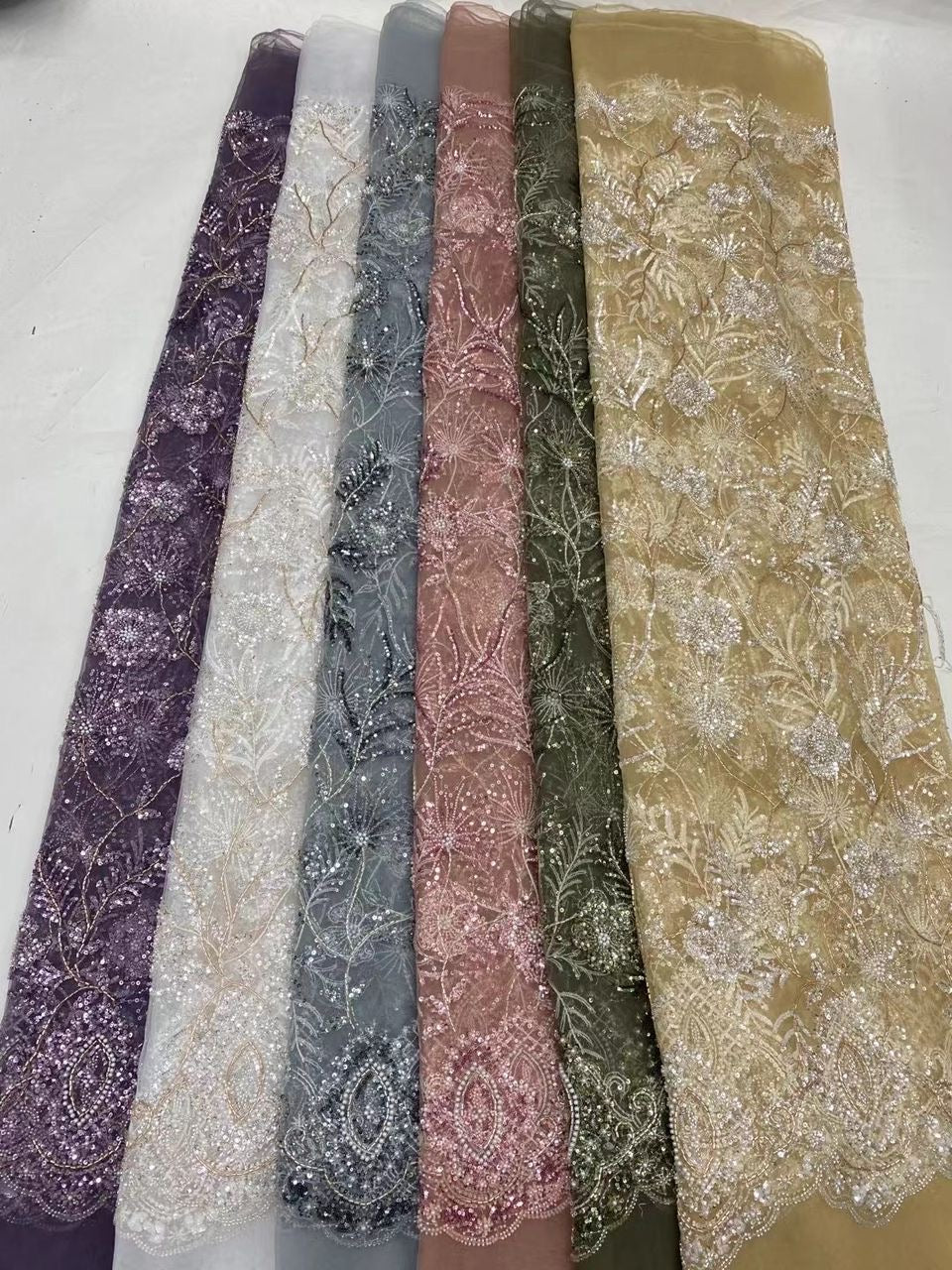 Kadulle Beaded Sequin Fabric