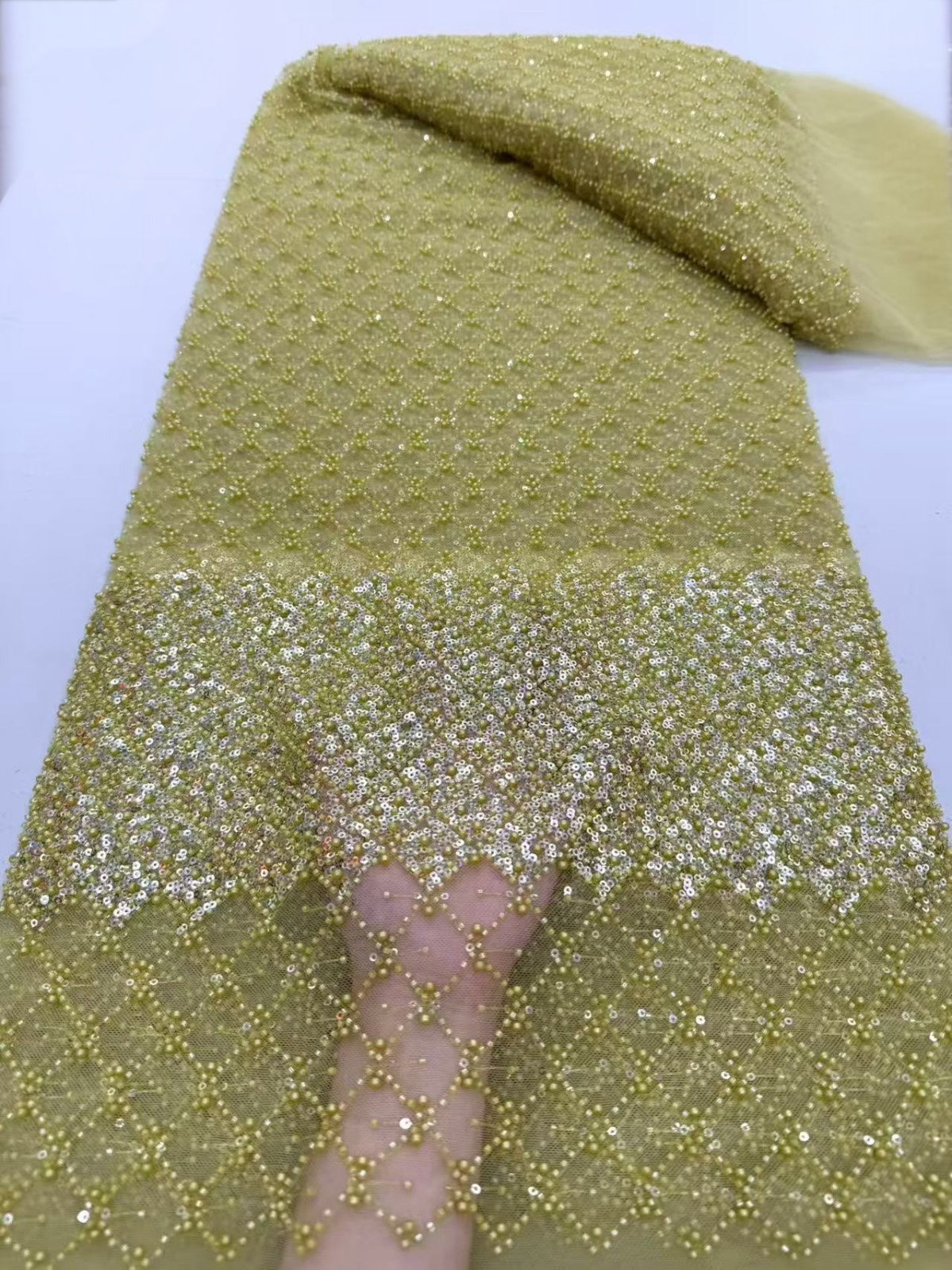 Maxon Beaded Fabric - More Colors