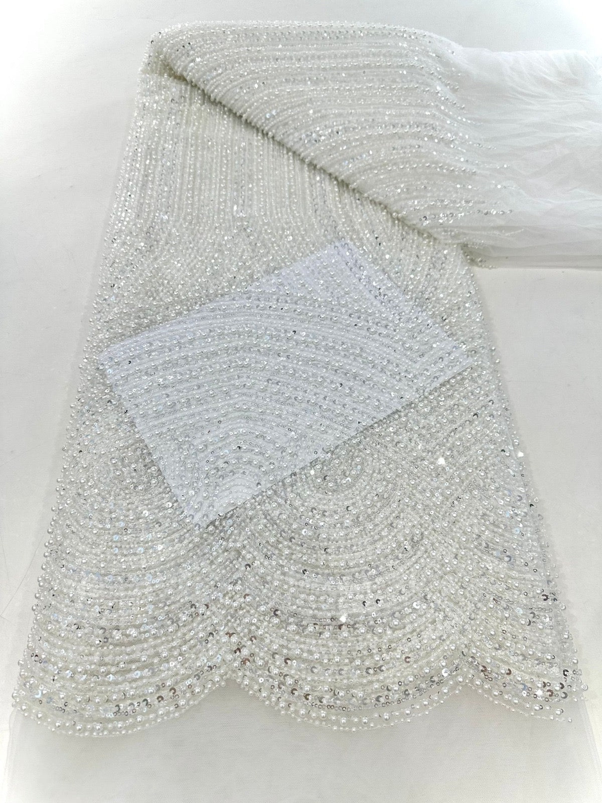 Rillia Beaded Sequin Luxury Fabric