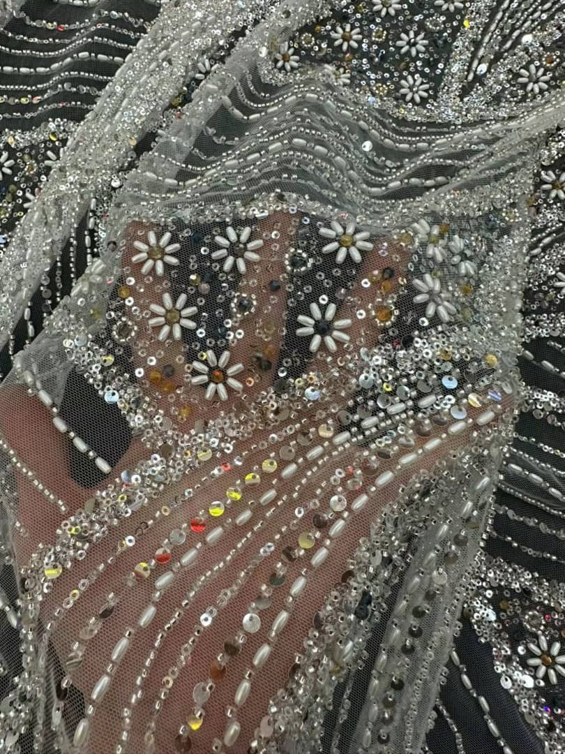 Emporia Beaded Luxury Fabric - More Colors