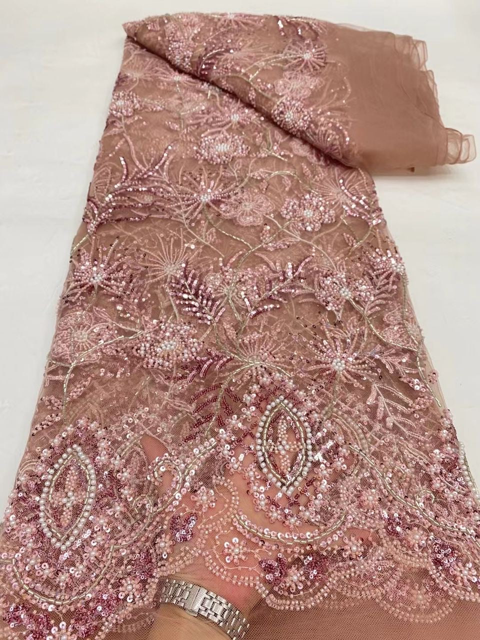 Kadulle Beaded Sequin Fabric
