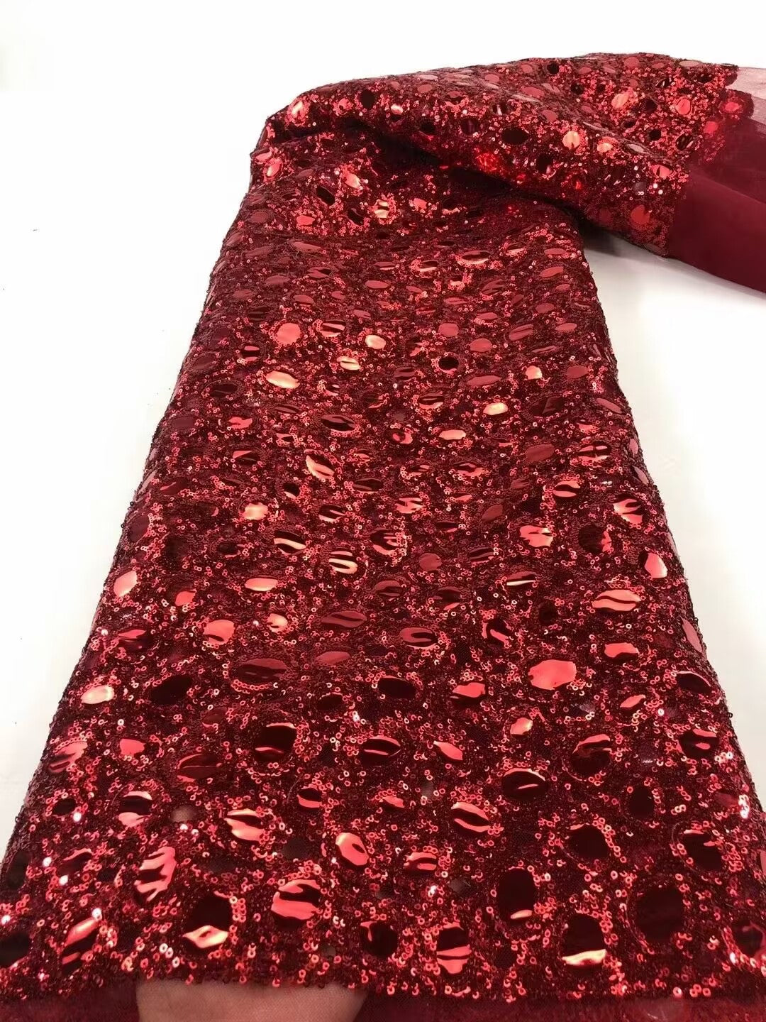 Tela brillante metálica Glam 3D - Más colores