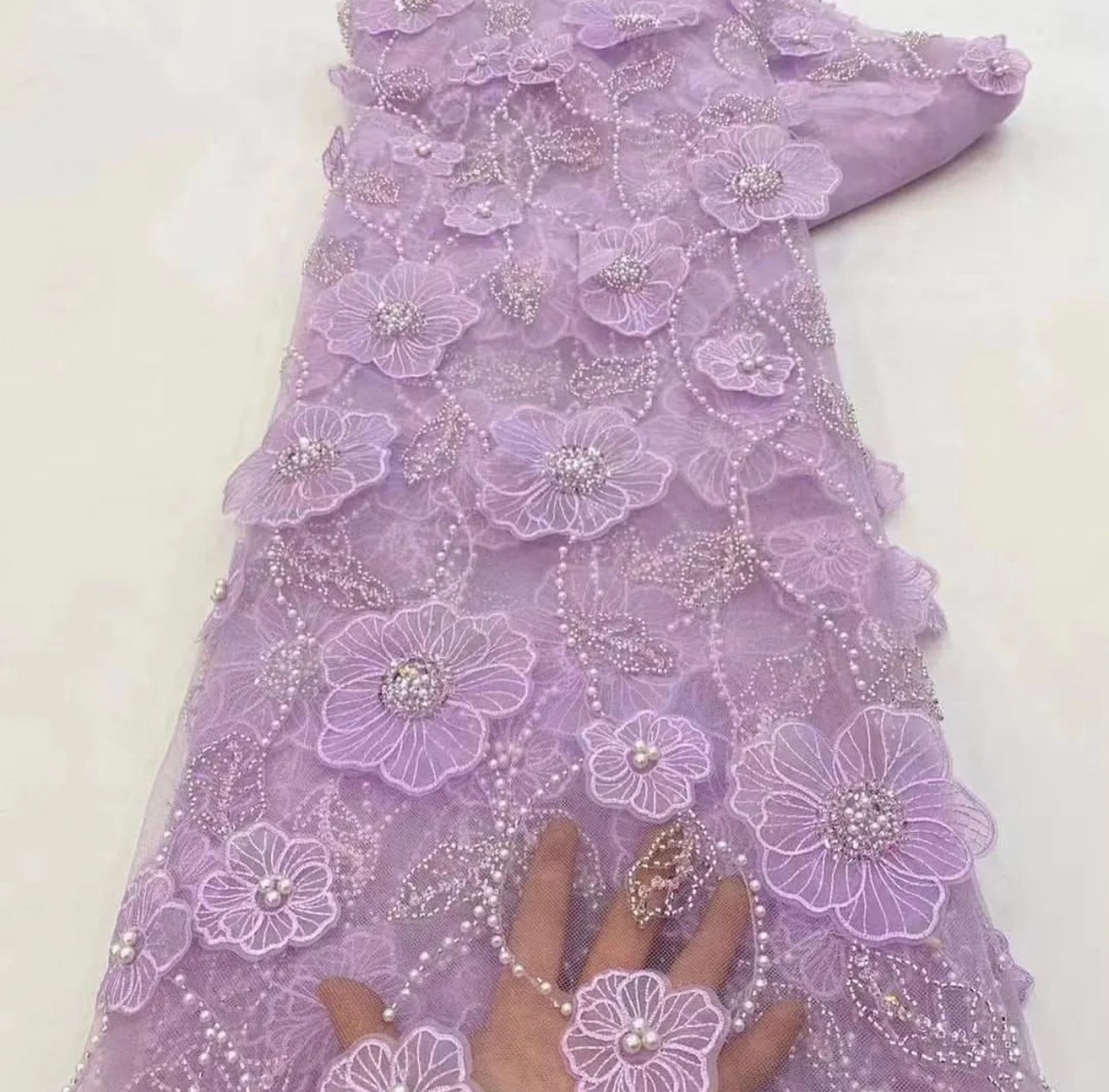 Ushaa 3D Beaded Fabric