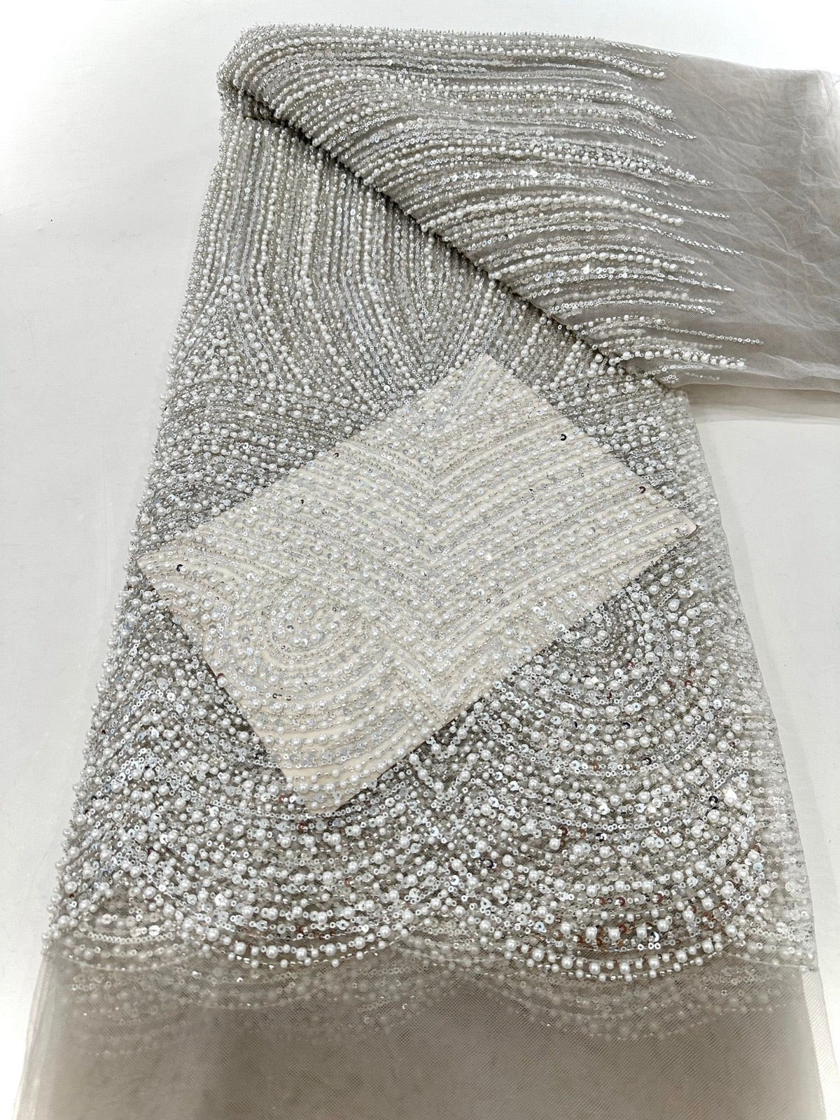 Rillia Beaded Sequin Luxury Fabric
