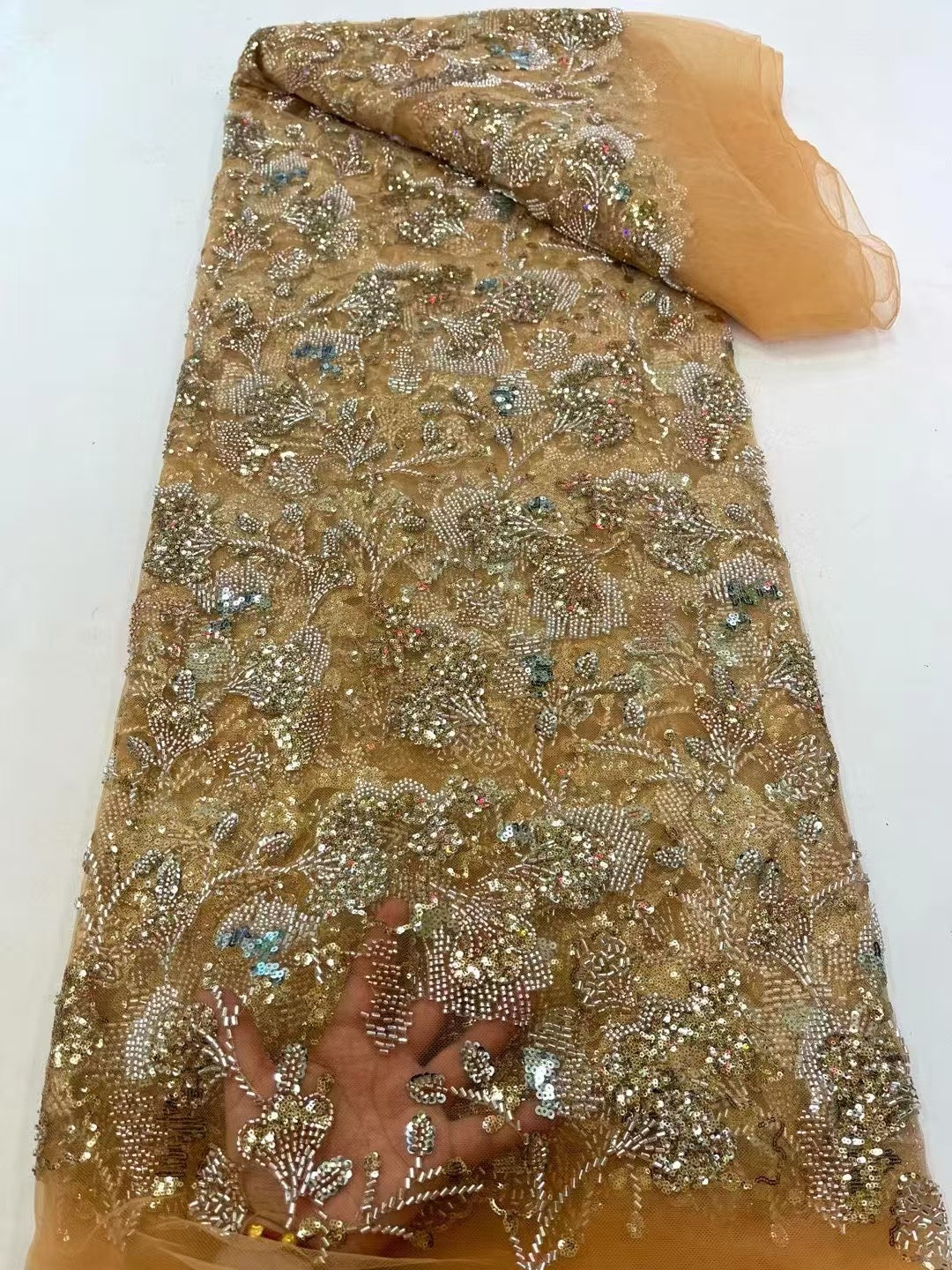 Erve Beaded Sequin Luxury Handmade Fabric