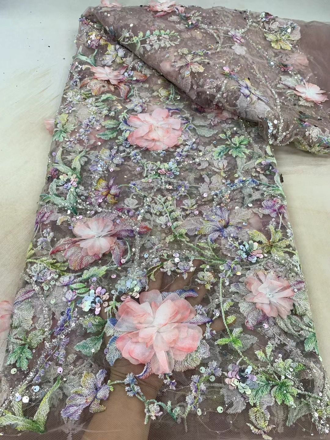 Resan Floral 3D Luxury Fabric
