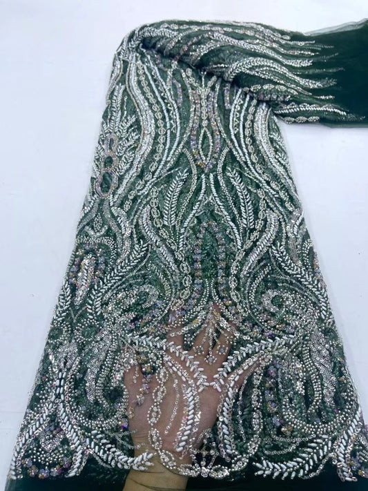 Heddar Hand Beaded Fabric