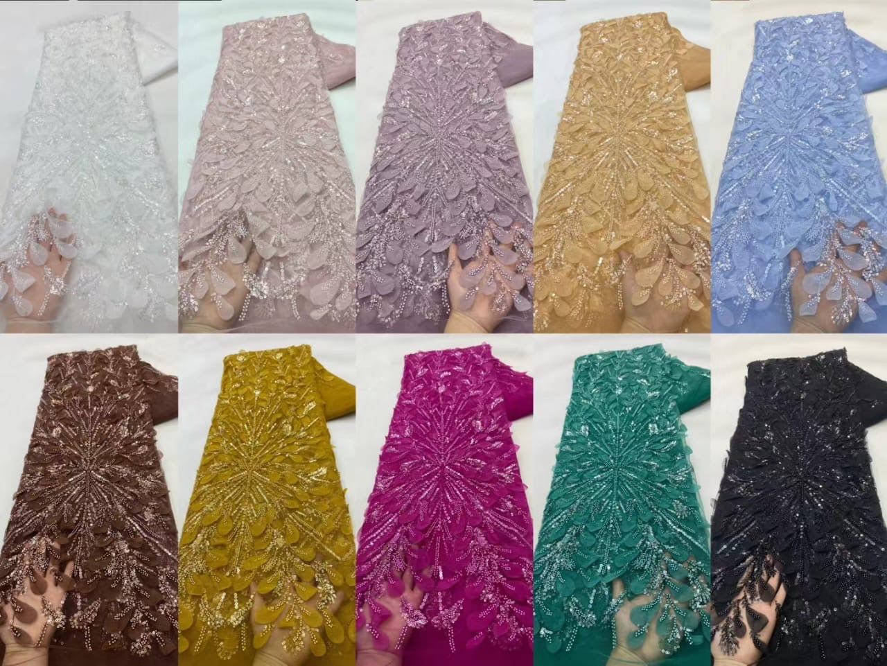 Ivea 3D Beaded Luxury Fabric