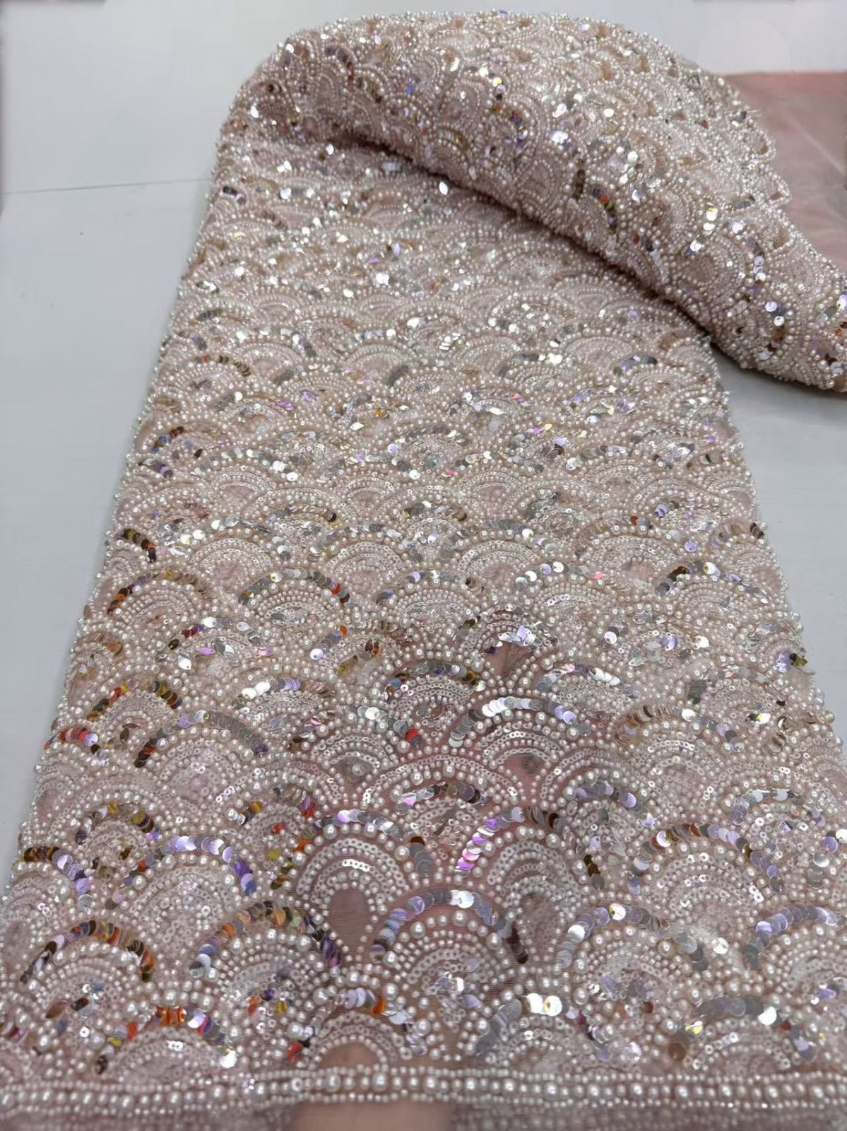 Vechta High Beaded Quality Fabric - More Colors