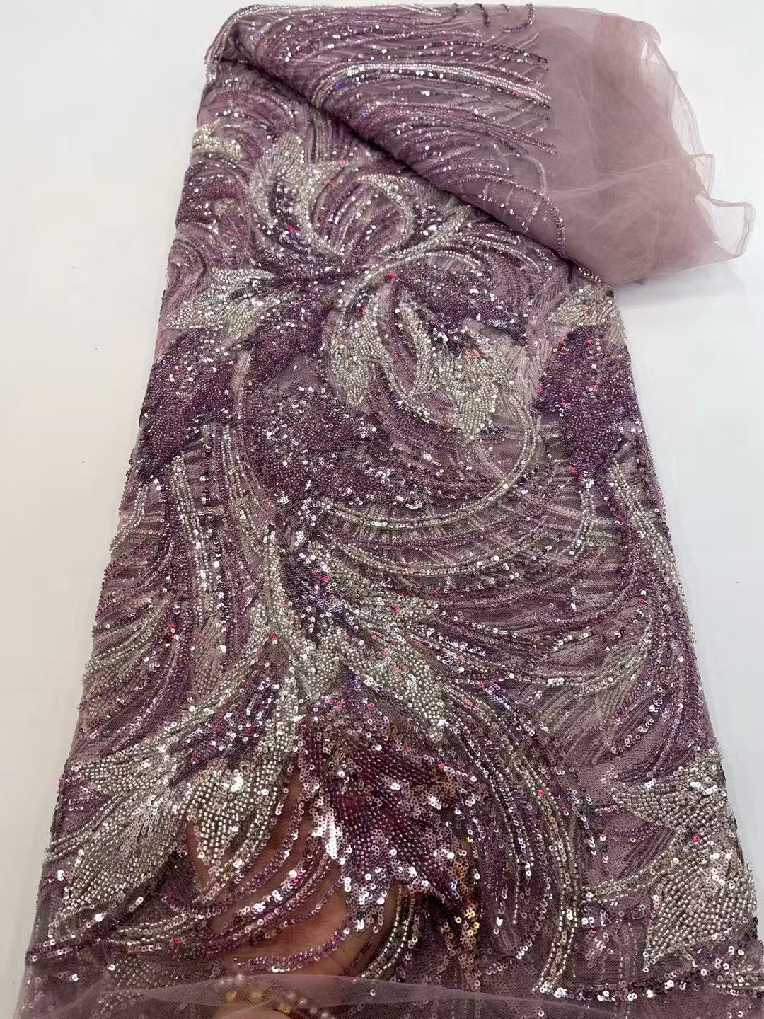 Asty Beaded Sequin Luxury Handmade Fabric