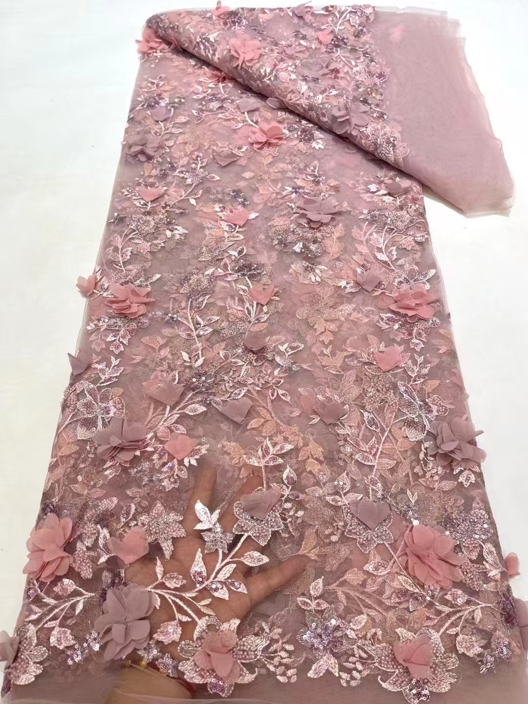 Fallo 3D Sequin Fabric - More Colors