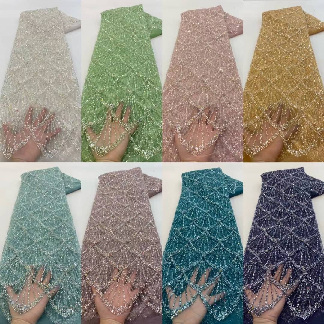 Tela de lujo con cuentas Utole - Más colores