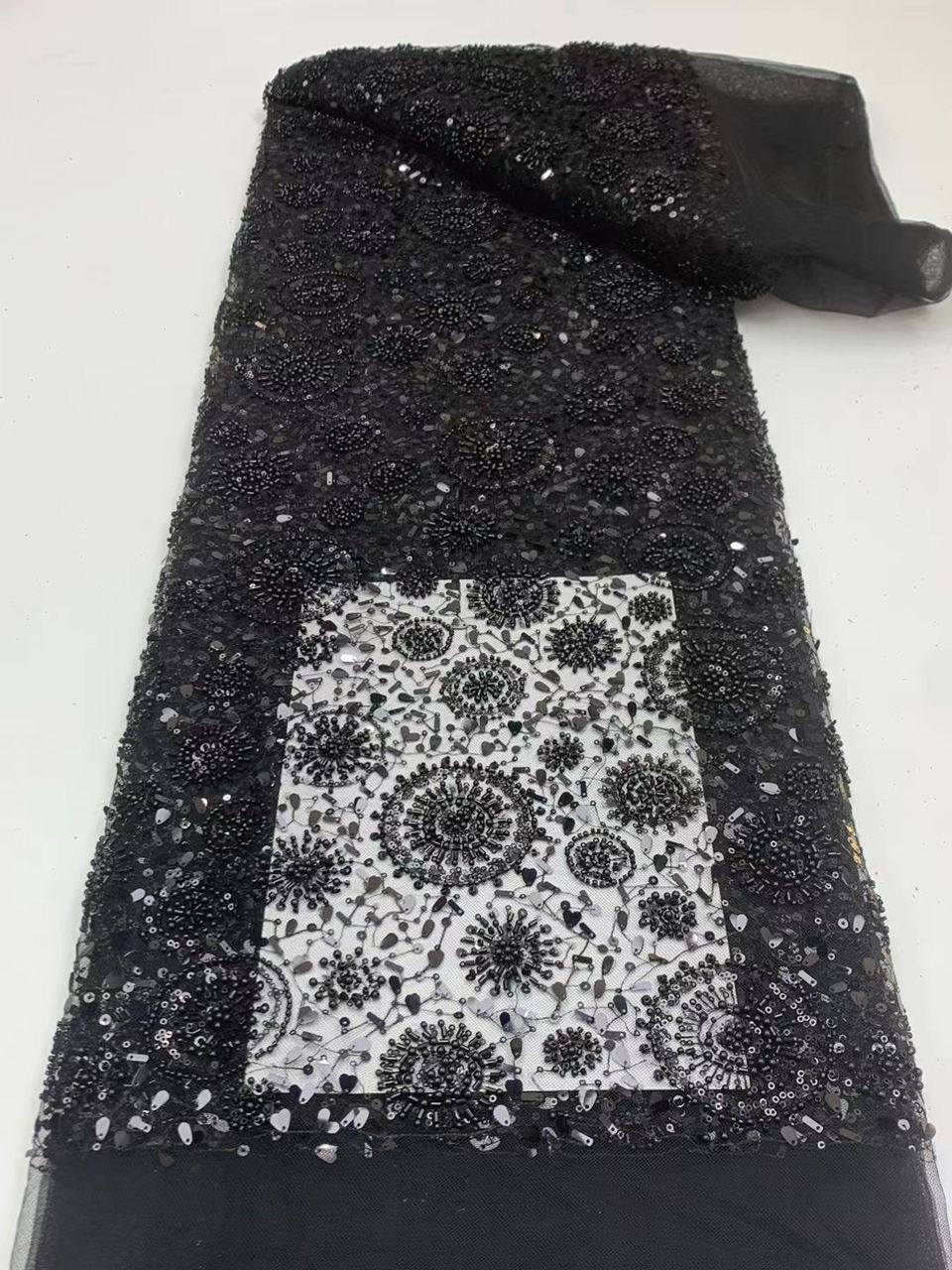 Roww Circles Sequin Fabric