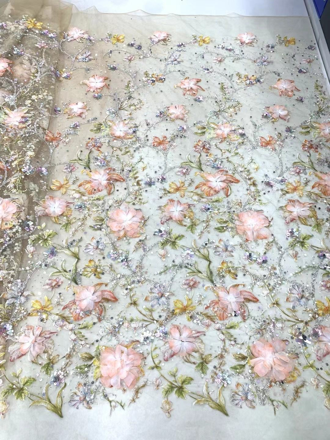 Resan Floral 3D Luxury Fabric