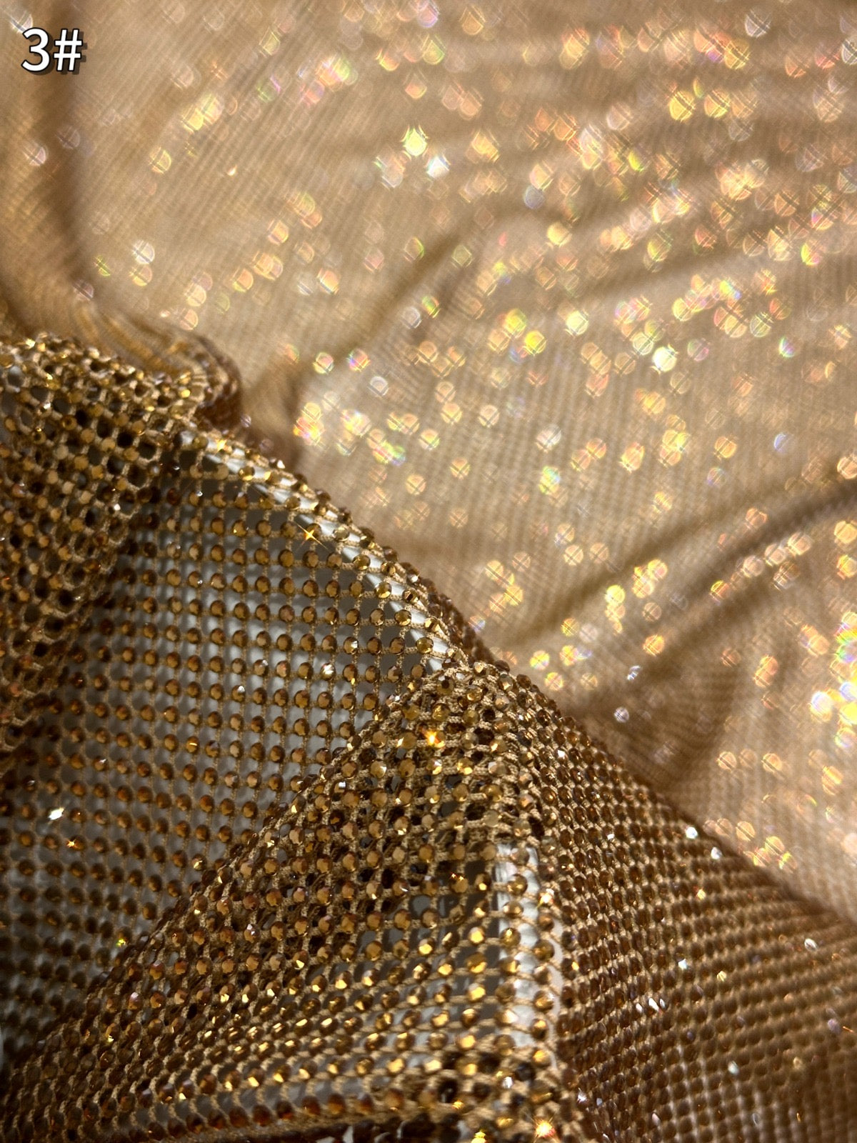 Aryl Bling Stones Luxury Handmade Fabric