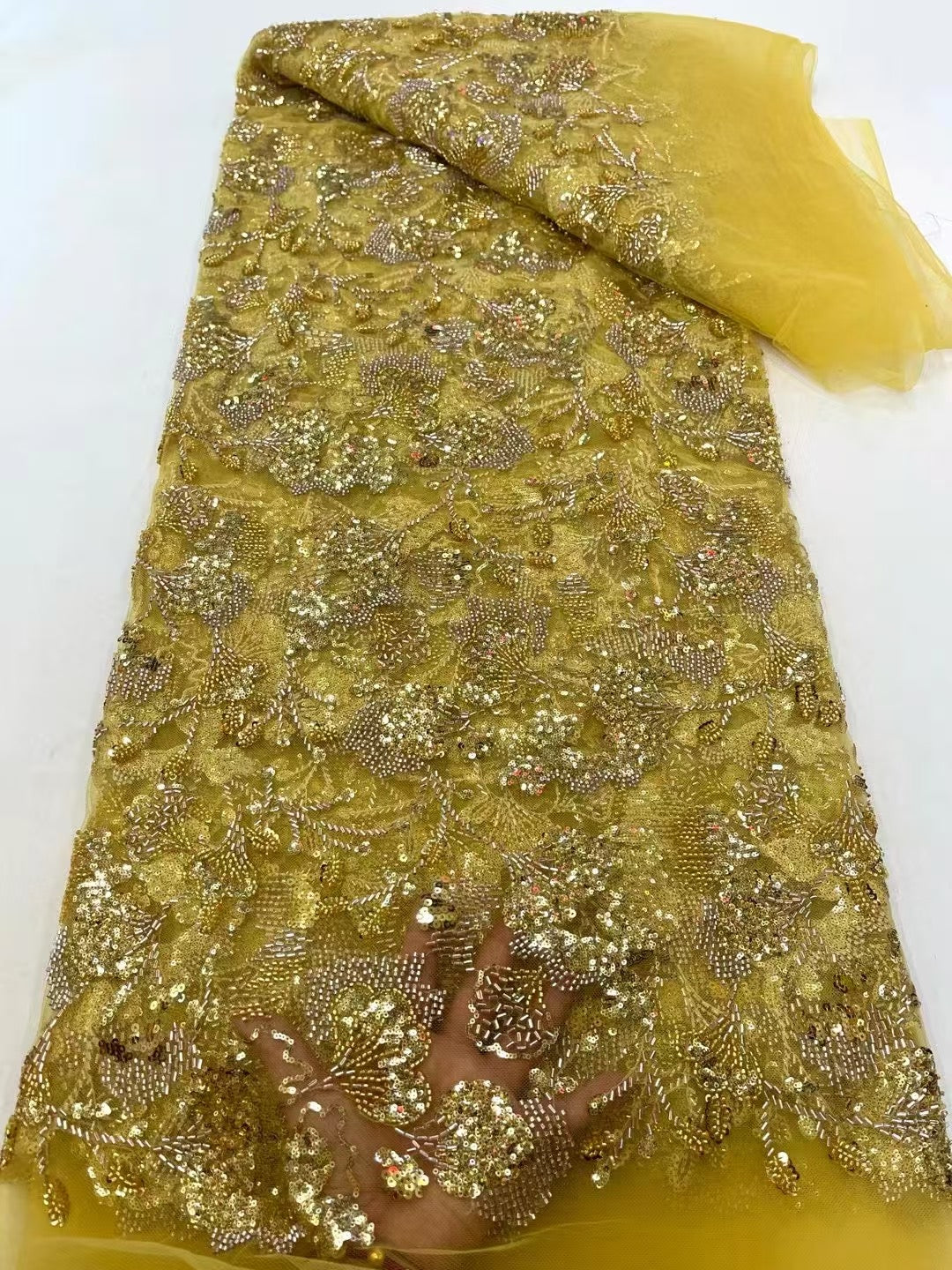 Erve Beaded Sequin Luxury Handmade Fabric