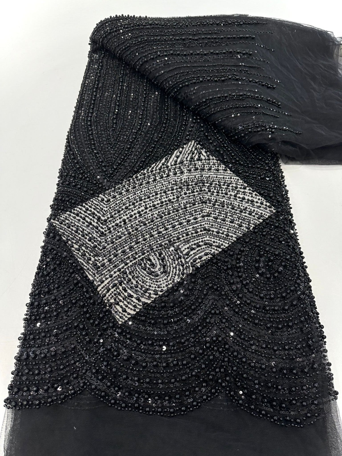 Rillia Beaded Sequin Luxury Fabric
