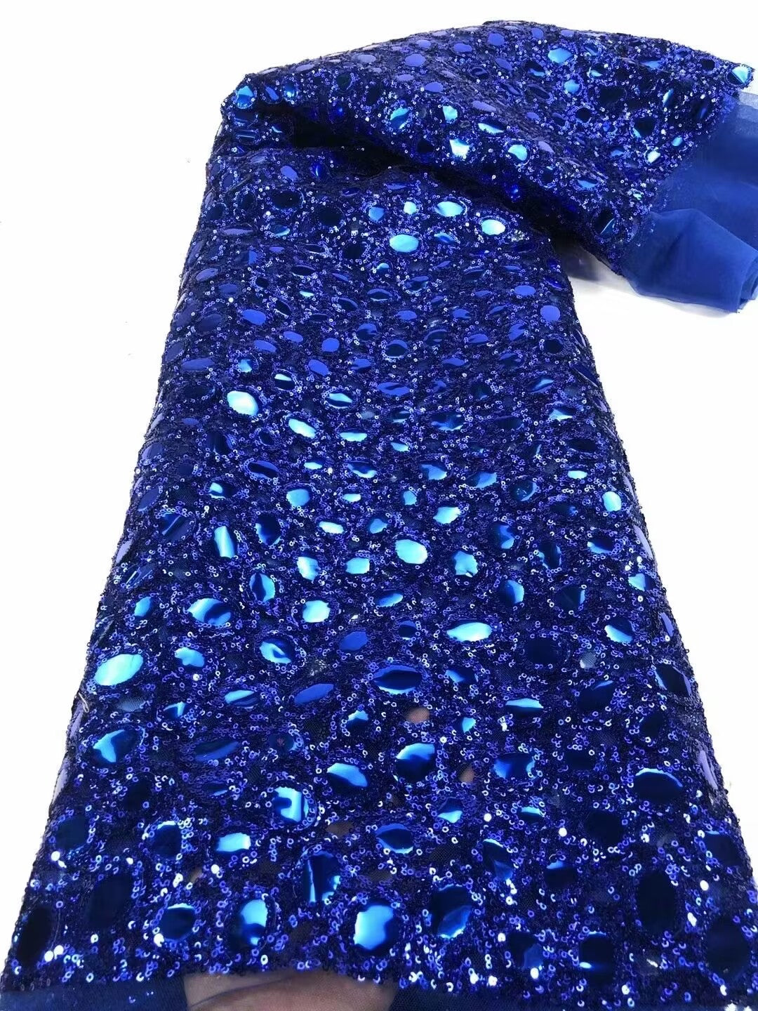 Tela brillante metálica Glam 3D - Más colores