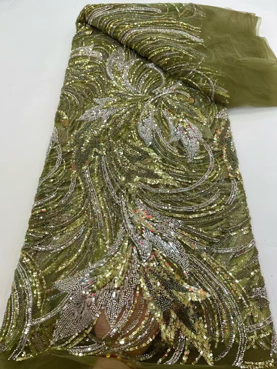 Asty Beaded Sequin Luxury Handmade Fabric