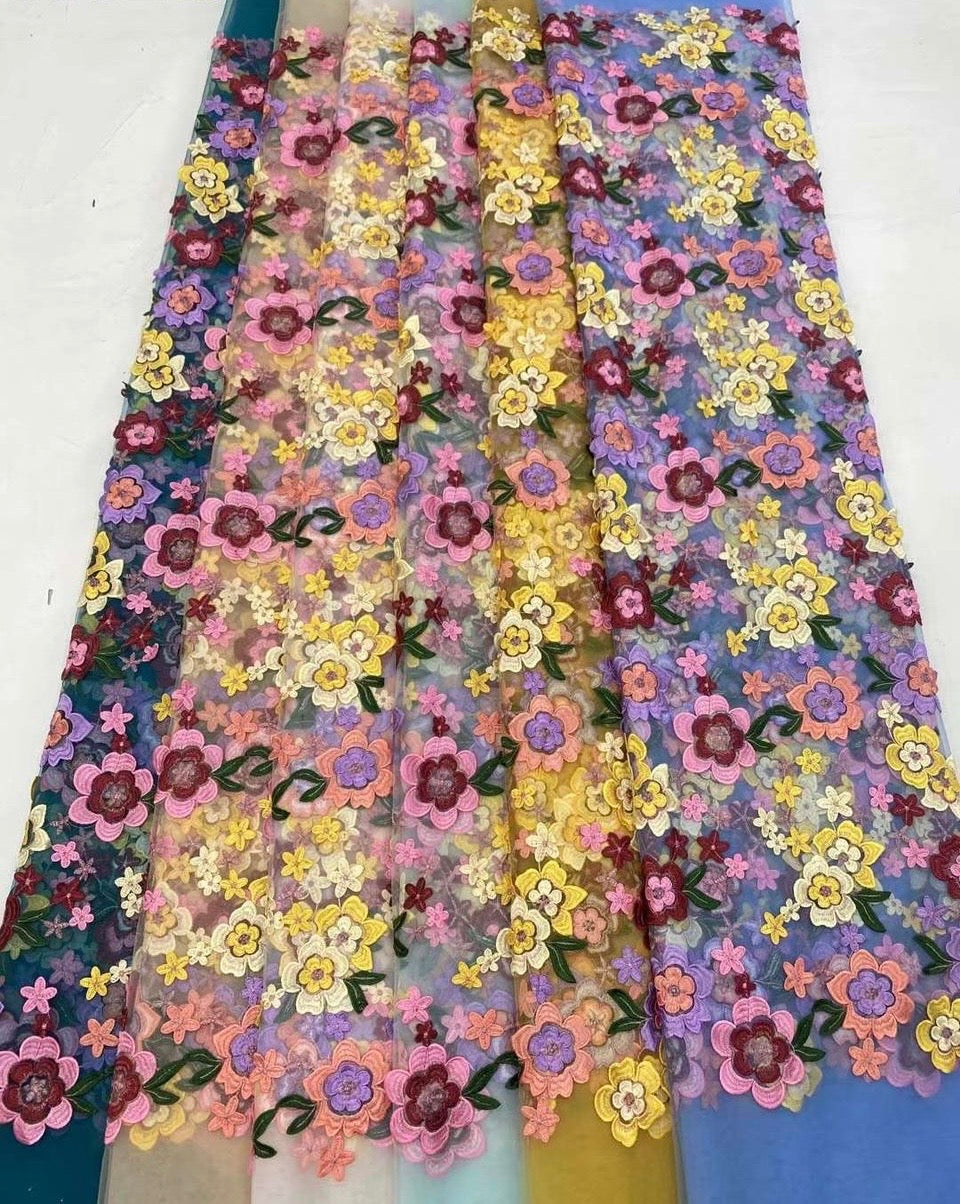 Floral Flowers Fabric - More Colors