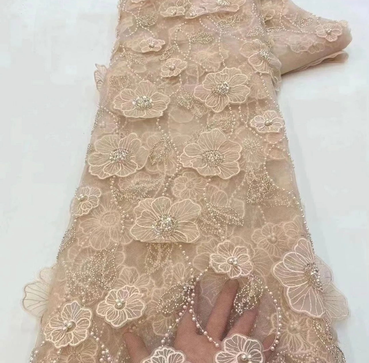 Ushaa 3D Beaded Fabric