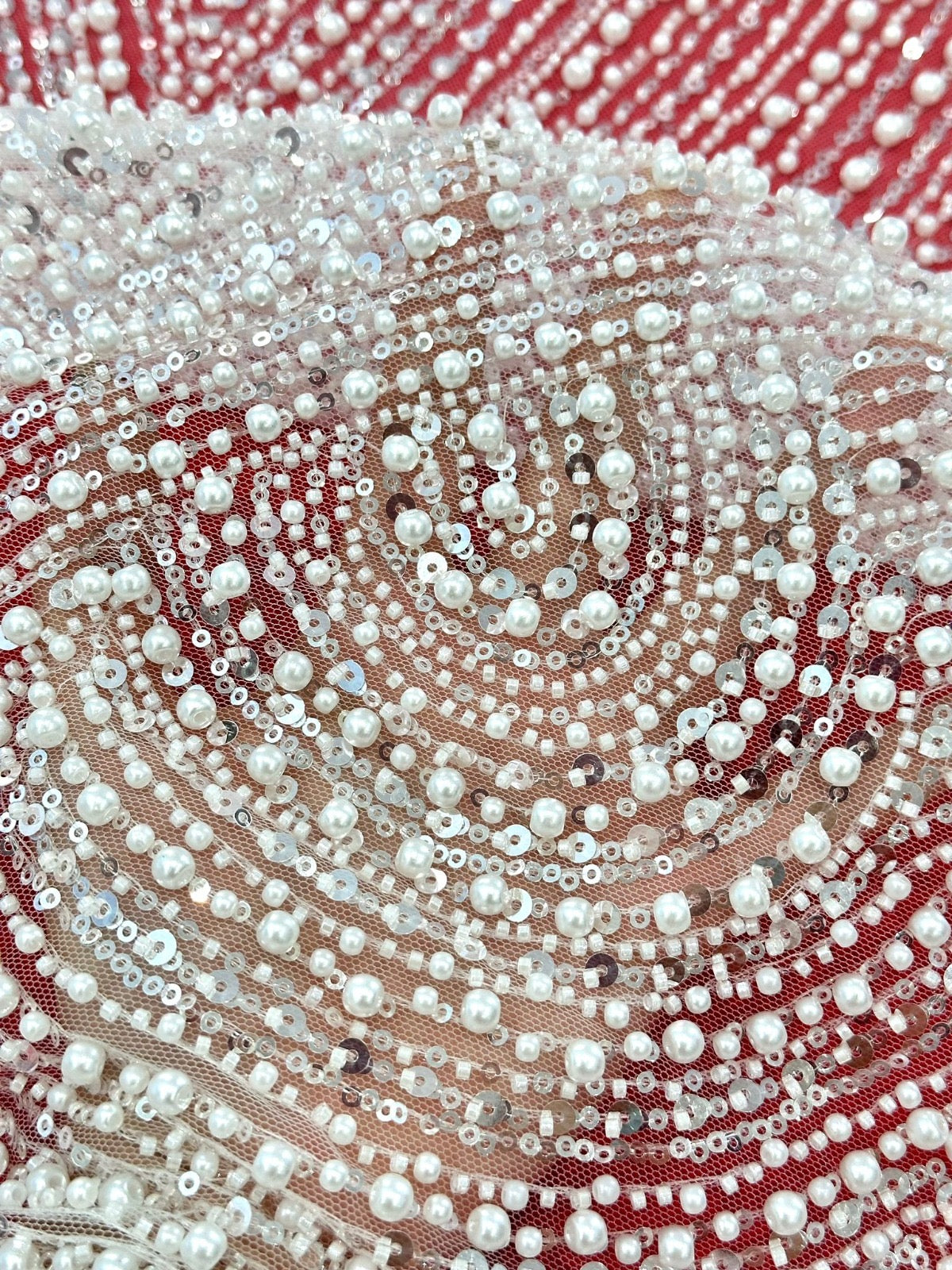 Rillia Beaded Sequin Luxury Fabric