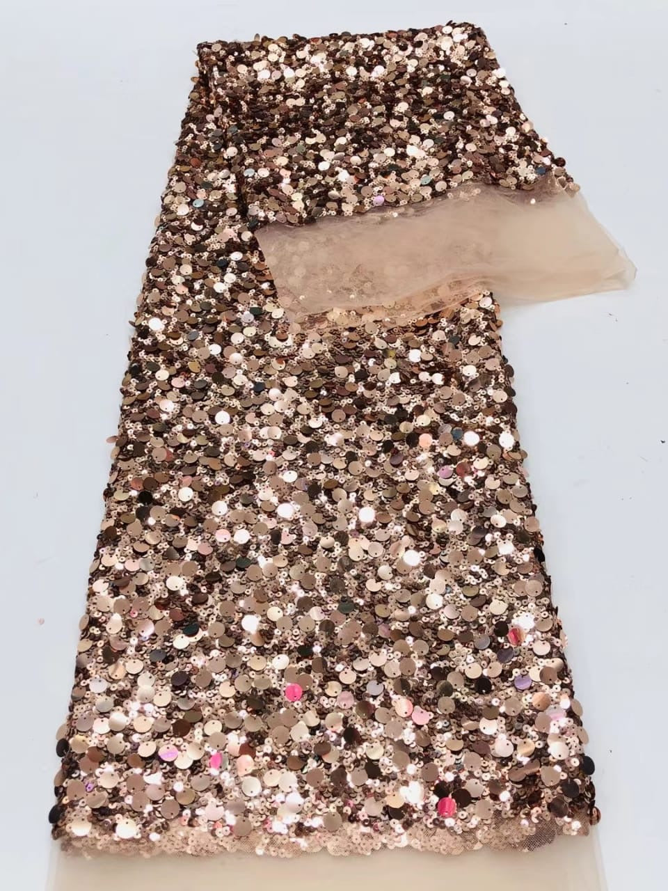 Tela de lentejuelas brillantes