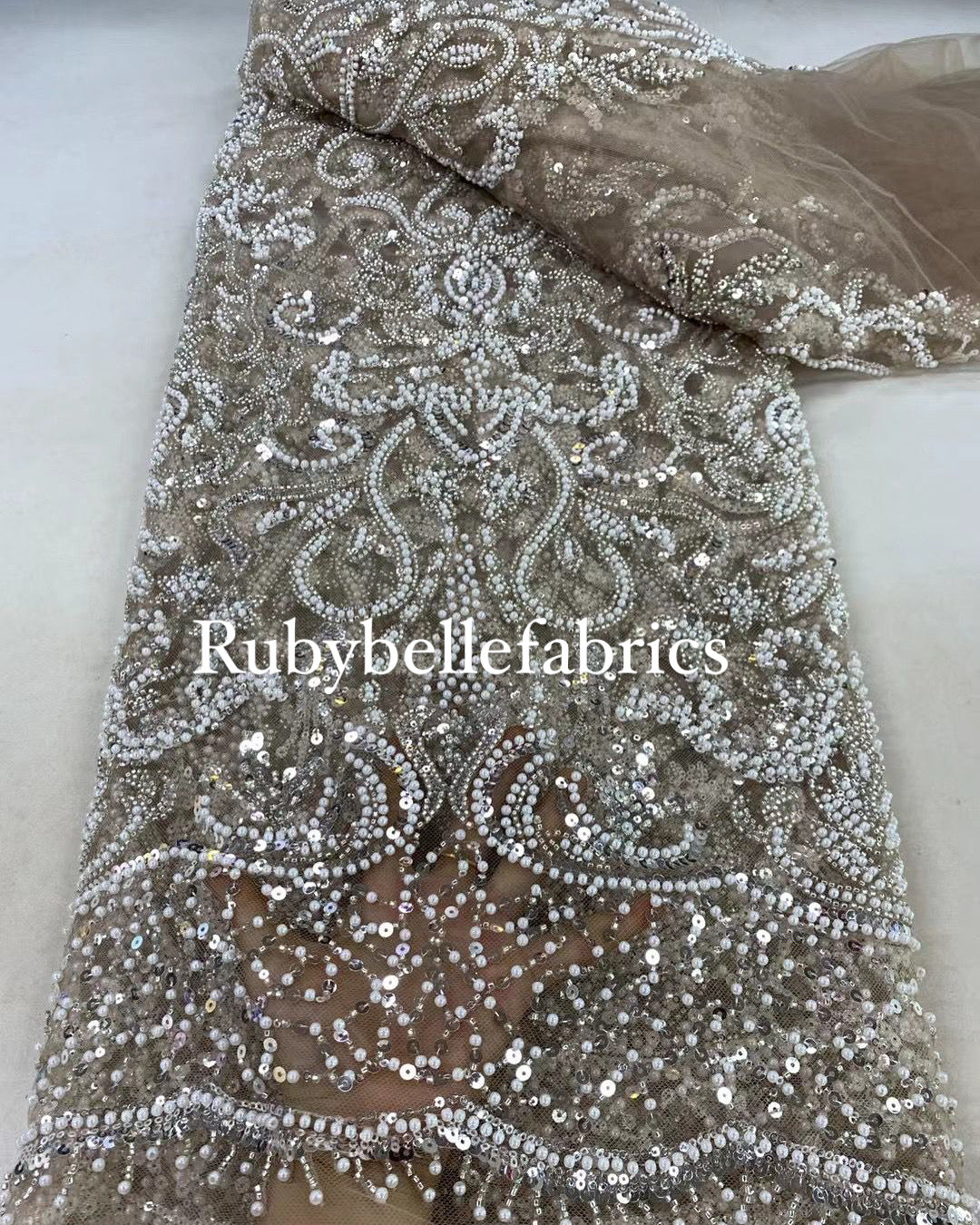Texluxe Handmade Quality Beaded Fabric