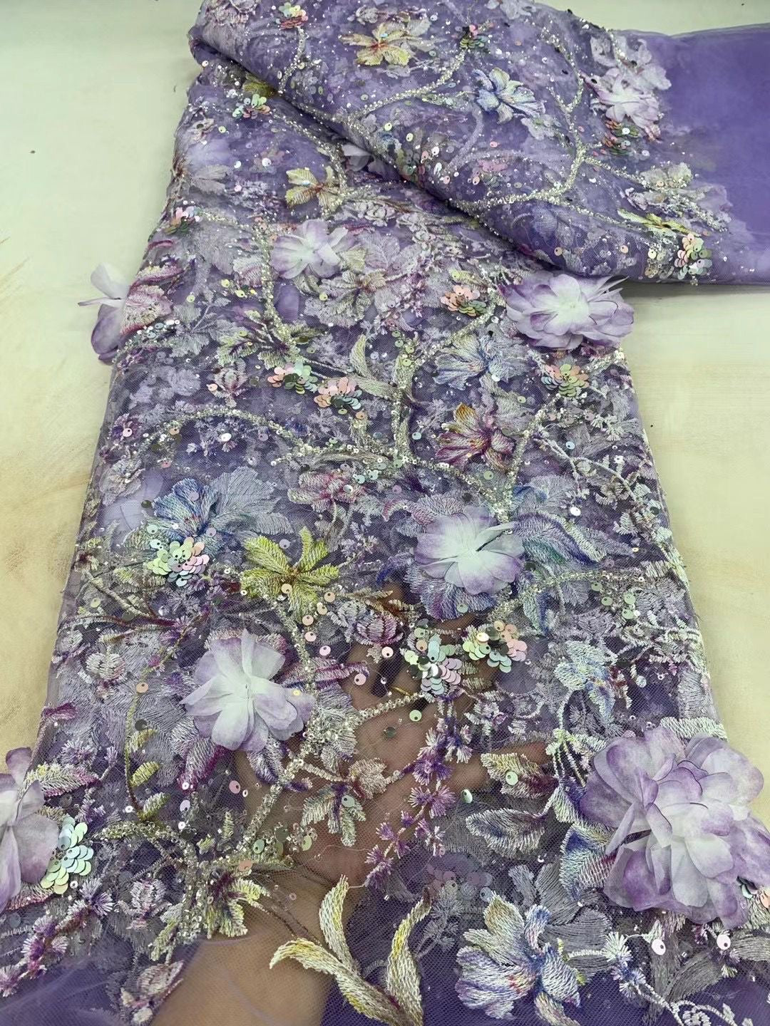 Resan Floral 3D Luxury Fabric