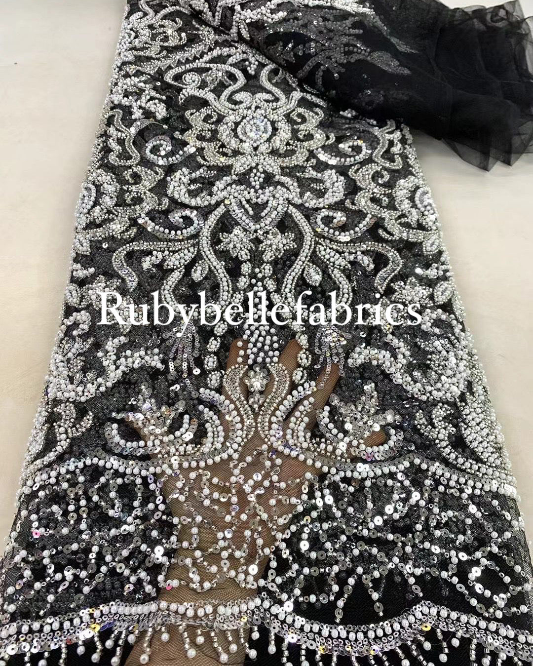 Texluxe Handmade Quality Beaded Fabric
