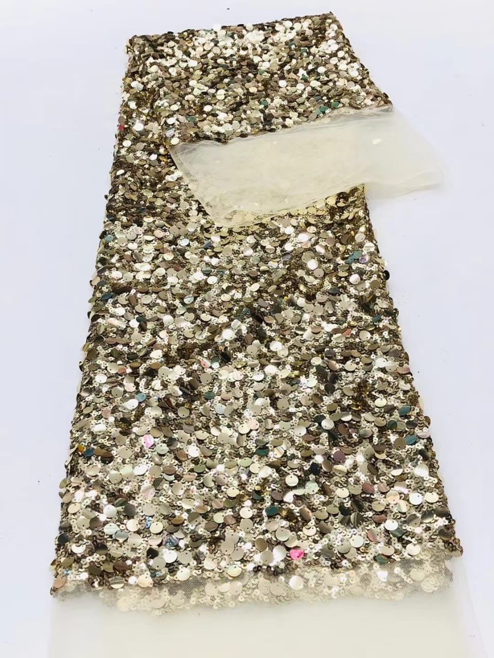Tela de lentejuelas brillantes