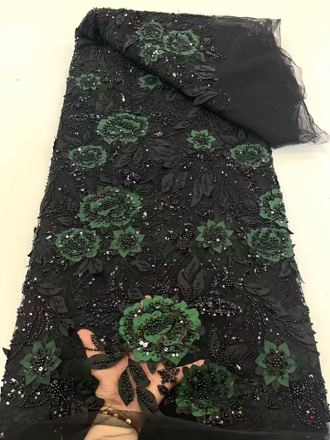Rille 3D Beaded Fabric - More Colors
