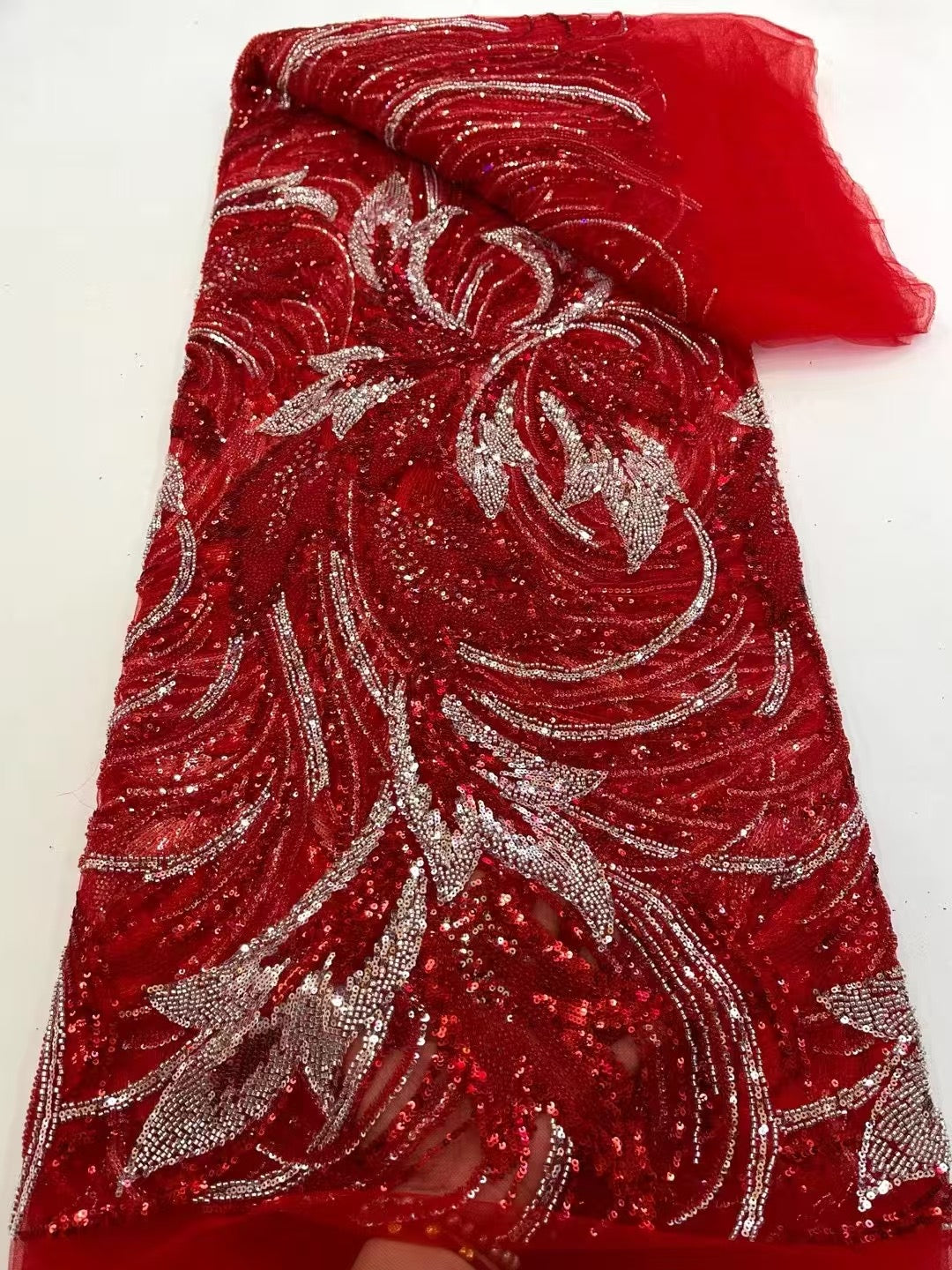 Asty Beaded Sequin Luxury Handmade Fabric