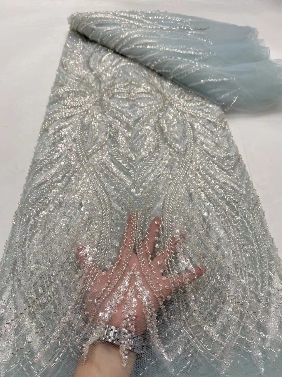 Oward Beaded Luxury Fabric