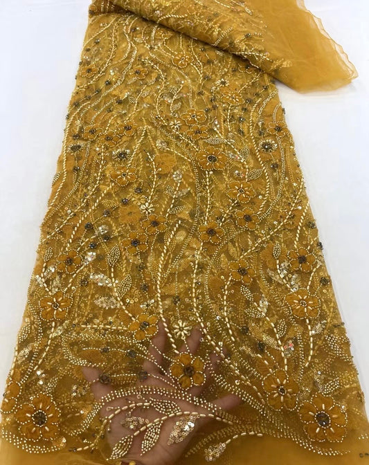Hayluxx 3D Beaded Luxury Fabric