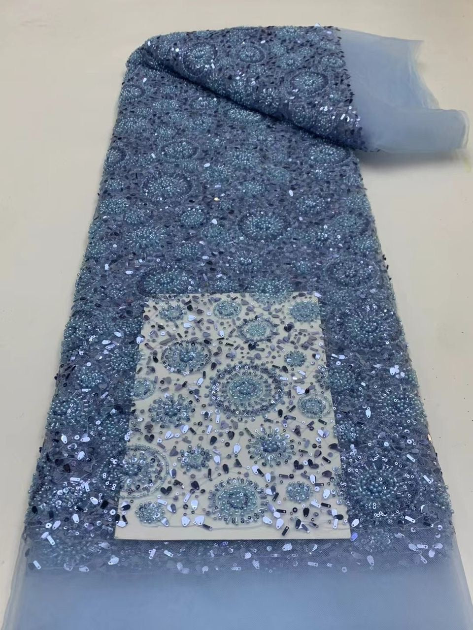 Roww Circles Sequin Fabric