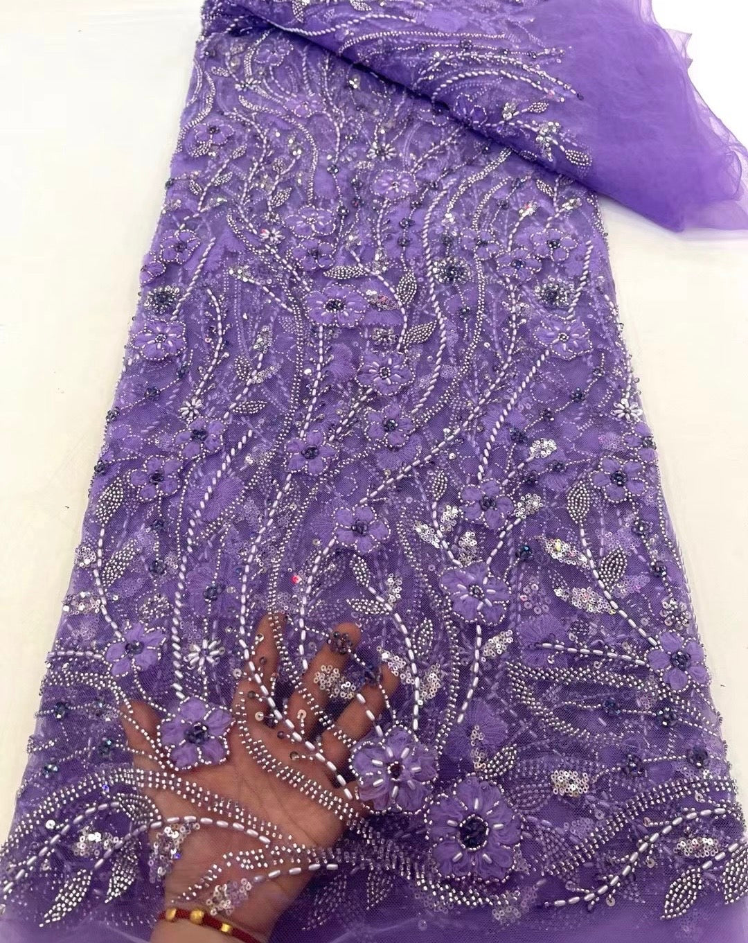 Hayluxx 3D Beaded Luxury Fabric